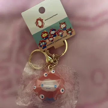 먀쿠먀쿠 산리오 입체 마스코트 클리어 컬러 키링 시나모롤