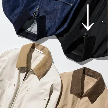 유니클로 집업 숏 자켓 블랙