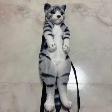 고양이 봉제 인형 백팩 y2k