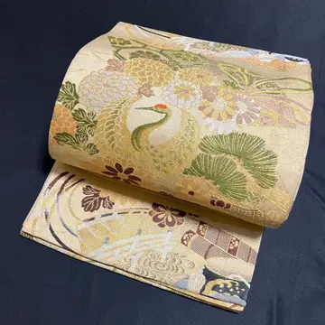 마루 오비 앤티크 포멀 전통 후쿠로 오비 학