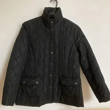 블랙 퀼팅 자켓