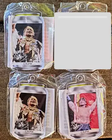 신일본 프로레슬링 타나하시 히로시 선수 아크릴 키링 3개 세트