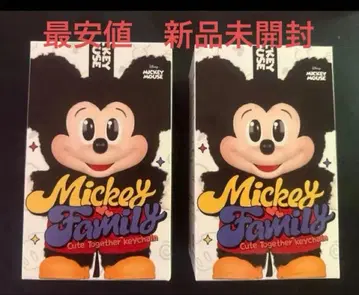 정품 [팝마트] 미키 패밀리 봉제 인형 키링 2개 세트