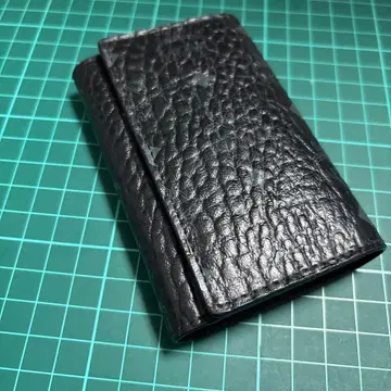 MCM 블랙 가죽 키케이스