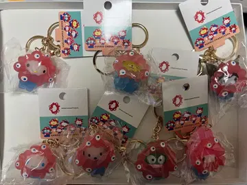 미야쿠미야쿠 산리오 입체 마스코트 클리어 키링 7종 컴플리트