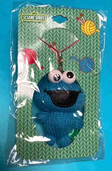 세서미 스트릿 쿠키 몬스터 아미구루미 스트랩