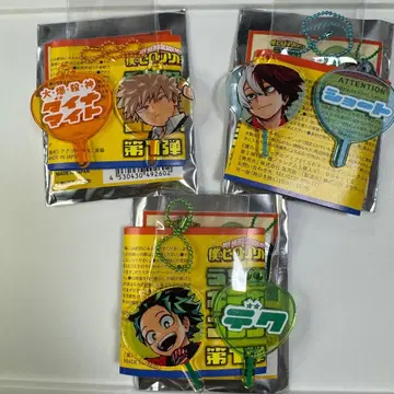 나의 히어로 아카데미아 부채 키링 미도리야 바쿠고 토도로키