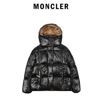 MONCLER 블랙 다운 자켓 후드 부착