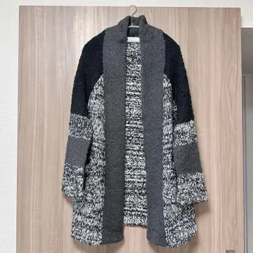 SLY 가디건 F 그레이 니트 롱 코트풍 두꺼운 원단 가을/겨울 아우터