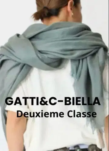 처분 가격!! GATTI&C-BIELLA 린넨 캐시미어 스톨