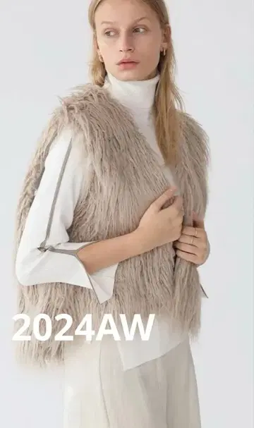 26,000엔 Aga 아가 크라프트 롱 퍼 베스트 야마다야 38