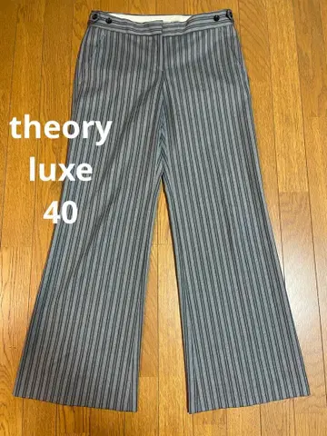 theory luxe 사이즈 40 울 와이드 팬츠 03-6306422