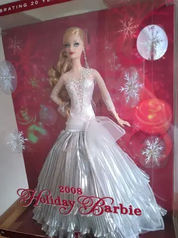 바비 인형 새상품 홀리데이 바비 레어 2008