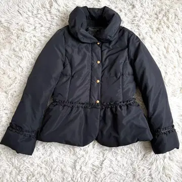 KOJI WATANABE STYLE 다운 자켓 프릴 블랙 M