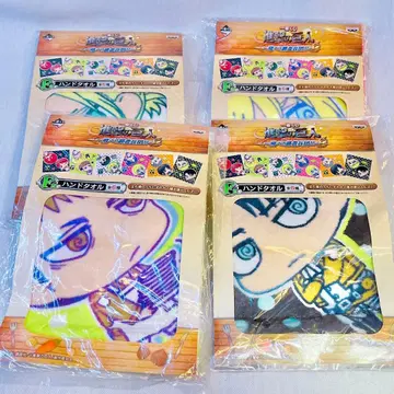 미개봉 새상품 제일복권 진격의 거인 핸드 타월 4장 세트