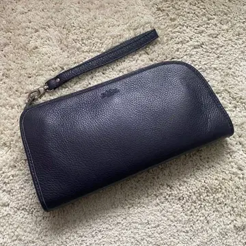 TRAMONTANO 클러치백 가죽 트라몬타노 네이비