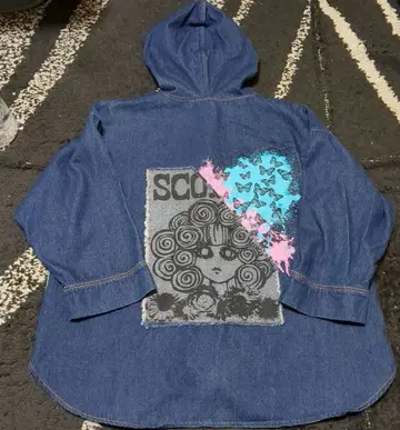 [ 스칼라 ] 후드티 데님 자켓