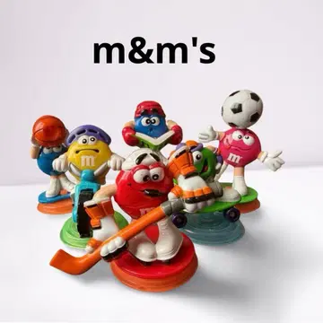 m&ms 엠앤엠즈 피규어 캔디 토퍼 아메토이 6개