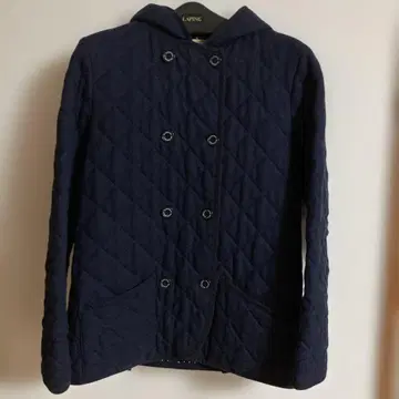 트래디셔널 웨더웨어 퀼팅 자켓 후드 부착