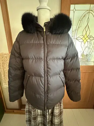 퍼 트리밍 다운 자켓 리버서블 블랙 유나이티드 애로우 사이즈 42