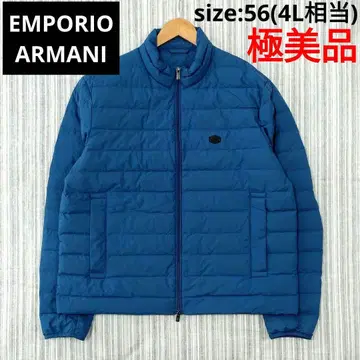 컨디션 최상 EMPORIO ARMANI*이글 로고 라이트 다운 자켓 파랑