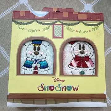 디즈니 크리스마스 스노우스노우 미니 타월 2개 세트