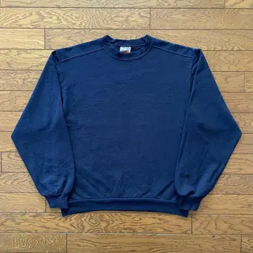 JERZEES 프리미엄 핏 맨투맨 앞 V 가제트 네이비 M