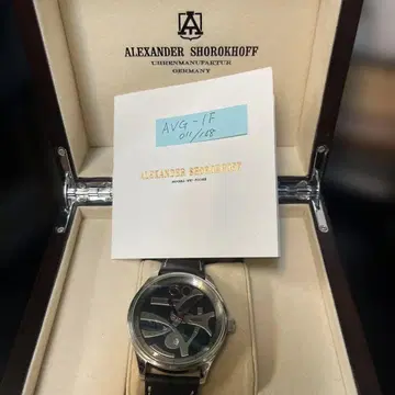 ALEXANDER SHOROKHOFF 세계 168개 한정판 자동 손목시계