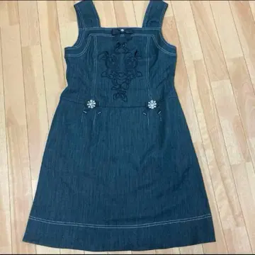 멋진 슈퍼 뷰티 데님 오버롤 스커트