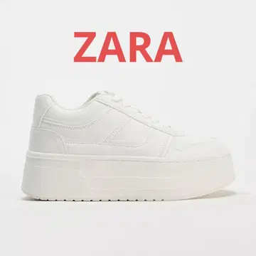ZARA 화이트 플랫폼 스니커즈