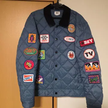 OBEY 퀼팅 자켓 L