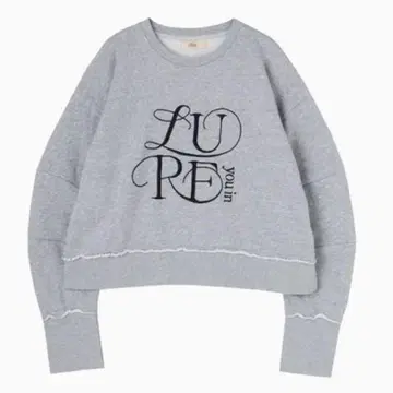 Lure you in 자수 루즈 맨투맨 STONE