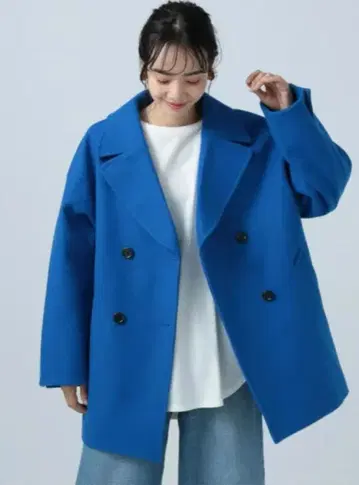 BAYFLOW 울리테크 피코트 로얄 블루