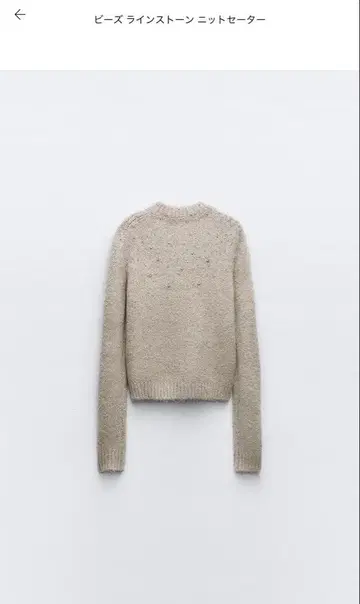 비즈 큐빅 니트 스웨터 ZARA