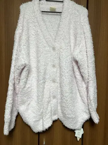 젤라피케 버튼 가디건 핑크