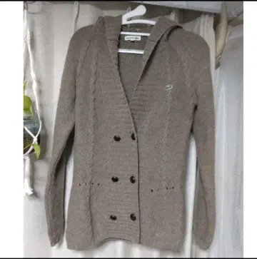 LACOSTE 모 80% 후드 부착 니트