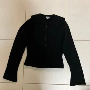 폭시 부티크 세일러 카라 W 지퍼 가디건 38