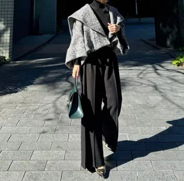 시뉴 빅 칼라 숏 자켓