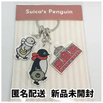 [ 미개봉 새상품 ] Suica 펭귄 3단 아크릴 키링 도쿄역 건물