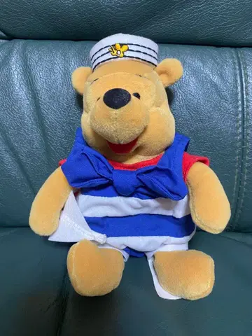 레트로 곰돌이 푸 세일러 봉제 인형 마스코트