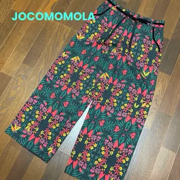 호코모모라 프린트 와이드 팬츠
