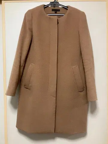 베이지 유니클로 롱 코트 M
