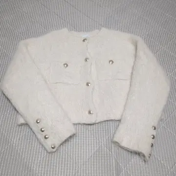 새상품급 apart by lowrys 알파카 샤기 가디건