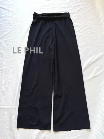 [ 세탁 가능 ] 루필 LEPHIL 백 슬릿 팬츠 니트 팬츠 네이비