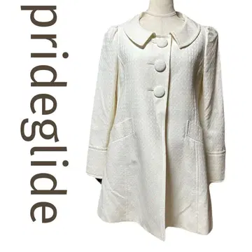 새상품 prideglide 프라이드글라이드 코트 자켓 화이트 S사이즈