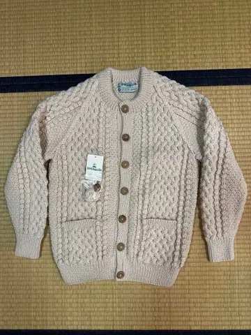 인버아란 가디건 4A 내추럴 사이즈 40 고품질