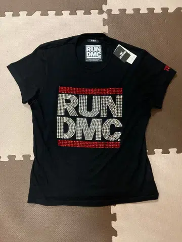 TMT RUN DMC 스톤 장식 블랙 T셔츠 L사이즈 택 포함 새상품