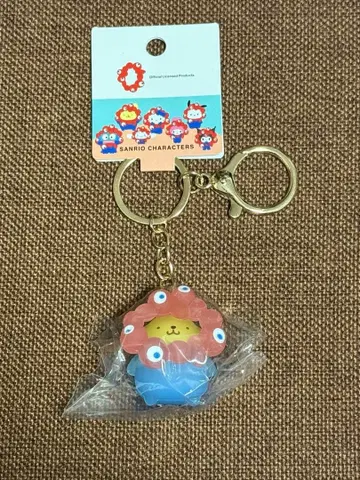 산리오 클리어 컬러 키링 미야쿠미야쿠 폼폼푸딩