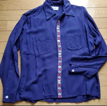 60s Manhattan 오픈 카라 셔츠