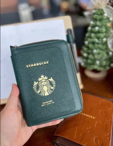 스타벅스 스벅 중국 한정판 여권 수납 트래블 파우치 그린